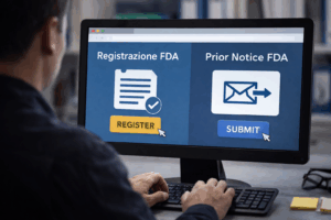 Differenza tra registrazione FDA e Prior Notice per alimenti